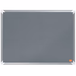 Nobo 1915194, Bacheca fissa, Grigio, Feltro, 568 x 411 mm, Alluminio, Alluminio
