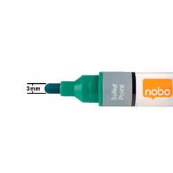 Nobo Liquid Ink Boardmarker 3mm Rundspitze evidenziatore 10 pz Tipo di punta Verde - Vista aggiuntiva 4