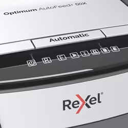 Rexel Optimum AutoFeed+ 50X distruggi documenti Triturazione incrociata 55 dB 22 cm Nero, Grigio - Vista aggiuntiva 5