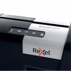 Rexel Secure MC3 distruggi documenti Triturazione incrociata 60 dB Nero, Argento - Vista aggiuntiva 6