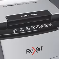 Rexel AutoFeed+ 90X distruggi documenti Triturazione incrociata 55 dB Nero, Grigio - Vista aggiuntiva 4