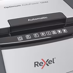 Rexel AutoFeed+ 130M distruggi documenti Taglio a frammenti 55 dB Nero, Grigio - Vista aggiuntiva 5