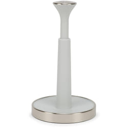 Joseph Joseph - Push&Tear Portarotolo da cucina facile da strappare (altezza massima del rotolo da cucina di 24 cm), Beige