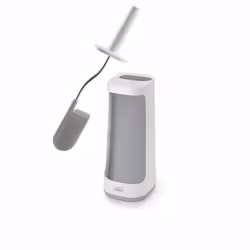 Joseph Joseph Flex Plus Brosse Toilettes avec Rangement, Plastique, Blanc/Gris, 11,4 x 13,6 x 45,3 cm