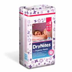 Huggies Drynites Doppio 25-57 Kg L.girl P13, Ragazza, Grande, 25 kg, 57 kg, Multicolore, Velcro