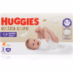 Vuoi che il tuo cucciolo si senta sempre confortevole? I pannolini a mutandina usa e getta Huggies Extra Care Pants Size 3 gl ...