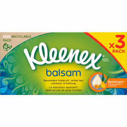 Se si tratta di igiene, scordati dei vecchi fazzoletti in tessuto e punta sui fazzoletti di carta Kleenex Balsam Triple Box . ...