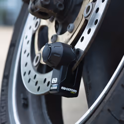Oxford Mini T Disc Lock - Nero, nero
