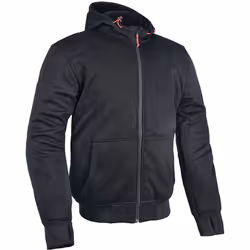Oxford Super 2.0 Felpa con cappuccio motociclistica, nero, dimensione XL per uomo