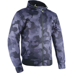 Oxford Super 2.0 Felpa con cappuccio motociclistica, nero-multicolore, dimensione XL per uomo