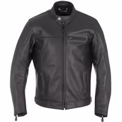 Oxford Walton Giacca in pelle motociclistica, nero, dimensione XL per uomo