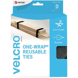 Velcro - Universale Nastro a strappo per raggruppare Lato morbido e lato rigido (l x l) 15 m x 3 cm Nero 15 m