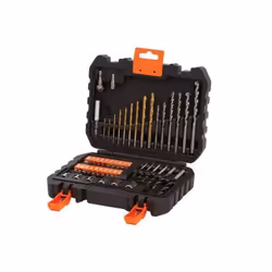 Set 50 pezzi - Ideale per forature su muratura,metallo,legno e per lavori di avvitatura Pratica cassetta con facile accesso a ...