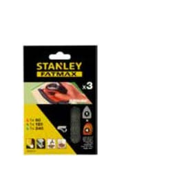 Stanley STA39127-XJ accessorio per levigatrici 3 pz Carta abrasiva