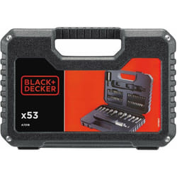 Black&decker - black+decker A7218 Set per Forare e Avvitare con Cricchetto, 53 Pezzi