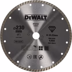 DeWALT DT3732-QZ, Disco per tagliare, Ogni marca, 301 g, 350 mm, 450,1 mm, 150,1 mm
