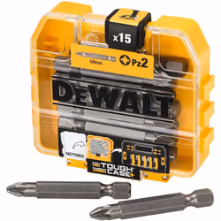 Il prodotto: DeWalt DT7912 Bit - Box Contenuto: - 15 x PZ2 50 mm.