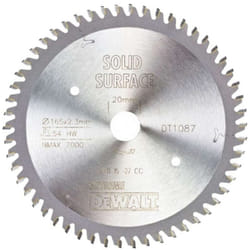 Dewalt - Accessori - Disco da taglio per legno, 165x20 mm, 54 denti DT1087