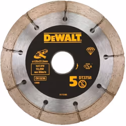 DT3758 Disco diamantato 125 x 22,2 mm per fresatrice per scanalature • Dischi diamantati estremamente robusti, saldati al las ...