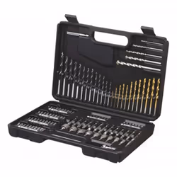 Set da 109 pezzi d'inserti da avvitare e bussole Il set include: • Punte in titanio per metallo: 1,5 / 2 / 2,5 / 3 (x2) / 3,5 ...