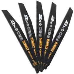Dewalt - DT2308L-QZ Lame Sega Diritta Gattuccio hcs 228mm x 2.5mm 5 Pezzi Platica