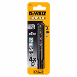 DeWALT DT4911-QZ, Trapano, Punta per trapano elicoidale, Rotazione manuale destra, 7 mm, 109 mm, Bronzo, Ghisa, Metallo, Acci ...