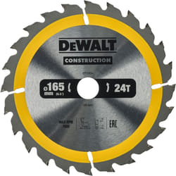 Dewalt - DT1934-QZ Lama Sega Circolare 165x20mm 24T Legno Chiodato