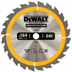 Dewalt - Accessori - Lama da taglio 184 x 16 mm, 24 denti DT1939