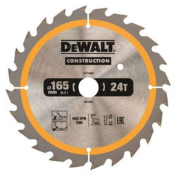 Dewalt - Accessori - Lama da sega 165x20 mm, 24 denti DT1949