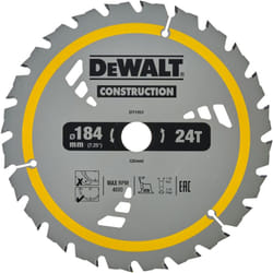 Dewalt - DT1951-QZ Sega circolare, 1 pezzo 184mm 24T