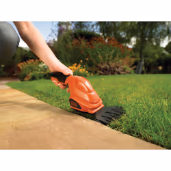 Black & Decker GSL200-QW cesoia per erba cordless 8 cm 3,6 V Litio Nero, Arancione - Vista aggiuntiva 4