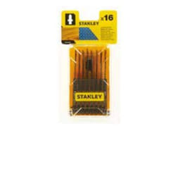 Stanley STA28160-XJ lama per sega a gattuccio, sega a traforo e sega universale Lama per seghetto alternativo High-Speed Steel (HSS) 16 pz
