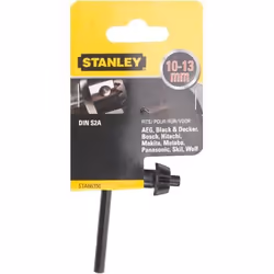 Stanley STA66350-QZ, Chiave per mandrino, 10 - 13 mm, Nero, 1 pz
