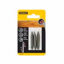 Stanley STA61384, 3 pz, Phillips, Viti a croce, Fessura, Ph1/Sl5, Ph2/Sl6, Pz1/Pz2, 86 mm, Esagonale