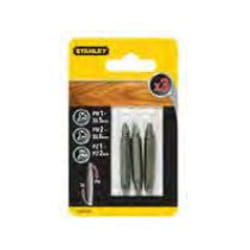 Stanley STA61384 punta per cacciavite 3 pz
