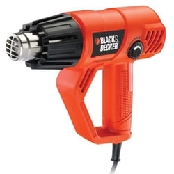 Black&decker - KX2001K pistola termica Pistola ad aria calda 500 l/min 600 c 2000 w Nero, Arancione