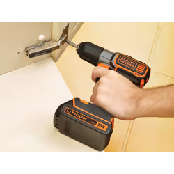 Black & Decker ASD18KB-QW trapano Nero, Arancione - Vista aggiuntiva 4