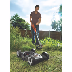 Black & Decker STC1820CM-QW decespugliatore e tagliabordi Batteria Nero, Arancione, Argento - Vista aggiuntiva 6