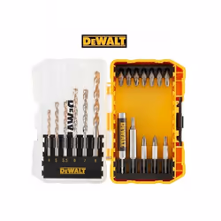 DEWALT DT70712-QZ SET 19 PEZZI KIT PUNTE TRAPANO PER MURO ED INSERTI IN CUSTODIA IL KIT INCLUDE 6 PUNTE PER TRAPANO PER MURO ...