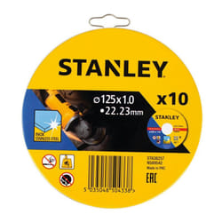 Stanley - Set di 10 dischi da taglio inox STA38257-XJ (ø 125 mm)