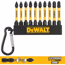 Punte per cacciavite FLEXTORQ Extreme Impact ReadyGeometria della punta ottimizzata per un montaggio completo nel dispositivo ...