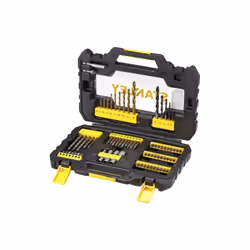 Caratteristiche • 5× Punte legno 3-8 mm. • 5× Punte muro 4-8 mm. • 10× Punte metallo HSS-TiN 1.5-4.5mm in 0.5 mm incrementi,  ...