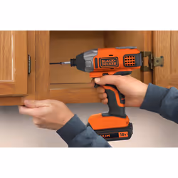 Black & Decker BDCIM18N-XJ cacciavite elettrico e avvitatore a impulso 3000 Giri/min Nero, Arancione - Vista aggiuntiva 7