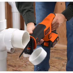 Black & Decker BDCR18N-XJ sega alternativa 3000 spm (fogli per minuto) Nero, Arancione - Vista aggiuntiva 4