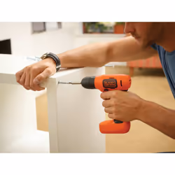 Black & Decker BDCD8-QW trapano Senza chiave Nero, Arancione - Vista aggiuntiva 7