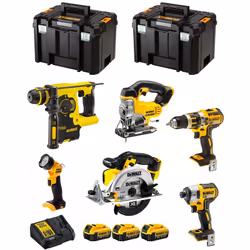 DeWALT Kit DCK699M3T Trapano a Percussione DeWALT DCD795 - Motore con tecnologia brushless per un'eccellente efficienza - Fun ...