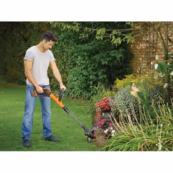 Black & Decker STC1840EPC decespugliatore e tagliabordi 30 cm Batteria Nero, Arancione - Vista aggiuntiva 4