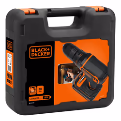 Black & Decker BDCDC18K-QW trapano Nero, Arancione - Vista aggiuntiva 4