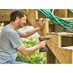 Black & Decker BDCDC18KB-QW trapano Nero, Arancione - Vista aggiuntiva 4