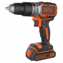 Black & Decker BL188K-QW, Trapano con impugnatura a pistola, Senza chiave, Senza spazzola, 1650 Giri/min, 3,5 cm, 1,3 cm